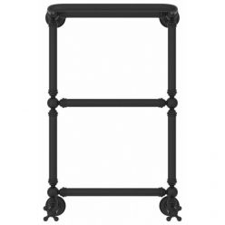 Полотенцесушитель водяной Сунержа Ренессанс 1386 15-0281-6640, высота 66 см, ширина 40 см, нижнее подключение, с полкой, цвет тёмный титан муар