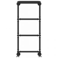 Полотенцесушитель водяной Сунержа Ренессанс 1386 15-0281-9640, высота 96 см, ширина 40 см, нижнее подключение, с полкой, цвет тёмный титан муар