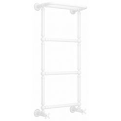 Полотенцесушитель водяной Сунержа Ренессанс 1386 30-0281-9640, высота 96 см, ширина 40 см, нижнее подключение, с полкой, цвет матовый белый