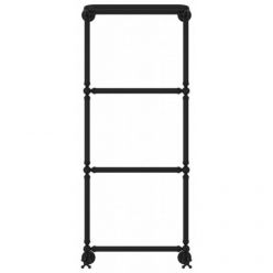 Полотенцесушитель водяной Сунержа Ренессанс 1386 31-0281-1250, высота 120 см, ширина 50 см, нижнее подключение, с полкой, цвет матовый черный