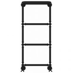 Полотенцесушитель водяной Сунержа Ренессанс 1386 31-0281-9640, высота 96 см, ширина 40 см, нижнее подключение, с полкой, цвет матовый черный