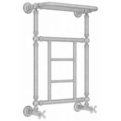 Полотенцесушитель водяной Сунержа Ренессанс 1452 071-0282-6640, высота 66 см, ширина 40 см, нижнее подключение, с полкой, цвет сатин