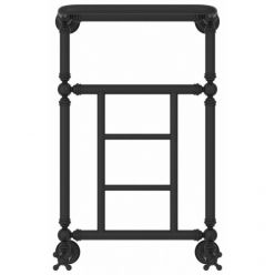 Полотенцесушитель водяной Сунержа Ренессанс 1452 15-0282-6640, высота 66 см, ширина 40 см, нижнее подключение, с полкой, цвет тёмный титан муар