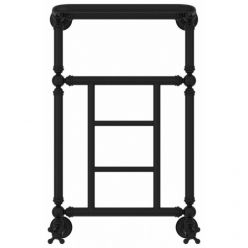 Полотенцесушитель водяной Сунержа Ренессанс 1452 31-0282-6640, высота 66 см, ширина 40 см, нижнее подключение, с полкой, цвет матовый черный