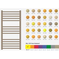Полотенцесушитель водяной Сунержа Хорда 1019-0124-0600, высота 60 см, ширина 20 см, боковое подключение, цвет серо-бежевый