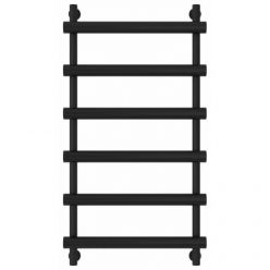 Полотенцесушитель водяной Сунержа Атлант 31-0226-1050, высота 100 см, ширина 50 см, универсальное подключение, цвет матовый черный