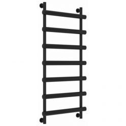 Полотенцесушитель водяной Сунержа Атлант 31-0226-1250, высота 120 см, ширина 50 см, универсальное подключение, цвет матовый черный