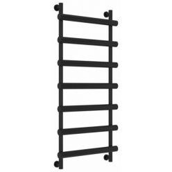 Полотенцесушитель водяной Сунержа Атлант 31-0226-1250, высота 120 см, ширина 50 см, универсальное подключение, цвет матовый черный