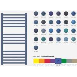 Полотенцесушитель водяной Сунержа Атлант 5023-0226-8050, высота 80 см, ширина 50 см, универсальное подключение, цвет отдалённо-синий