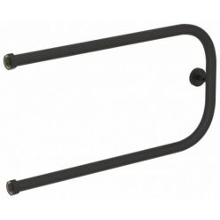 Полотенцесушитель водяной Сунержа П-образный 15-0003-3265, высота 32 см, ширина 65 см, боковое подключение, цвет темный титан муар