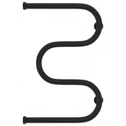 Полотенцесушитель водяной Сунержа М-образный 31-0007-6040, высота 60 см, ширина 40 см, боковое подключение, цвет матовый черный