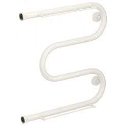 Полотенцесушитель водяной Сунержа М-образный 12-0008-5050, высота 50 см, ширина 50 см, боковое подключение 50 см, 2 полки, цвет белый