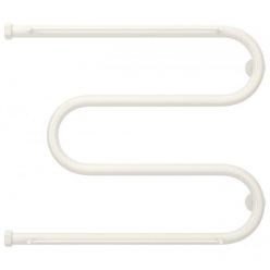 Полотенцесушитель водяной Сунержа М-образный 12-0008-5065, высота 50 см, ширина 65 см, боковое подключение 50 см, 2 полки, цвет белый