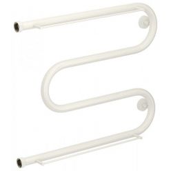 Полотенцесушитель водяной Сунержа М-образный 12-0008-5065, высота 50 см, ширина 65 см, боковое подключение 50 см, 2 полки, цвет белый