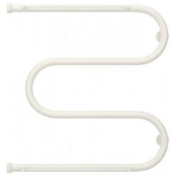 Полотенцесушитель водяной Сунержа М-образный 12-0008-6060, высота 60 см, ширина 60 см, боковое подключение 60 см, 2 полки, цвет белый