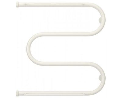 Полотенцесушитель водяной Сунержа М-образный 12-0008-6060, высота 60 см, ширина 60 см, боковое подключение 60 см, 2 полки, цвет белый