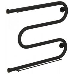 Полотенцесушитель водяной Сунержа М-образный 15-0008-5065, высота 50 см, ширина 65 см, боковое подключение 50 см, 2 полки, цвет тёмный титан муар