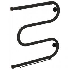 Полотенцесушитель водяной Сунержа М-образный 15-0008-6060, высота 60 см, ширина 60 см, боковое подключение 60 см, 2 полки, цвет тёмный титан муар