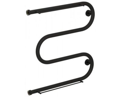 Полотенцесушитель водяной Сунержа М-образный 15-0008-6060, высота 60 см, ширина 60 см, боковое подключение 60 см, 2 полки, цвет тёмный титан муар