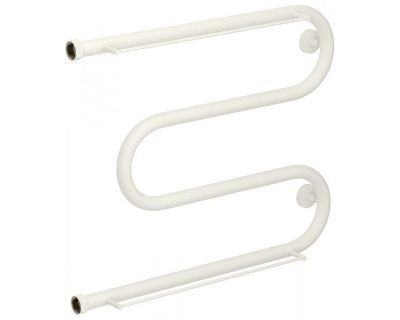 Полотенцесушитель водяной Сунержа М-образный 30-0008-5065, высота 50 см, ширина 65 см, боковое подключение 50 см, 2 полки, цвет матовый белый