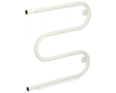 Полотенцесушитель водяной Сунержа М-образный 30-0008-6060, высота 60 см, ширина 60 см, боковое подключение 60 см, 2 полки, цвет матовый белый