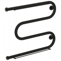 Полотенцесушитель водяной Сунержа М-образный 31-0008-5065, высота 50 см, ширина 65 см, боковое подключение 50 см, 2 полки, цвет матовый черный