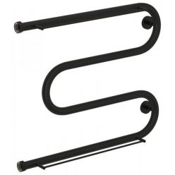 Полотенцесушитель водяной Сунержа М-образный 31-0008-5065, высота 50 см, ширина 65 см, боковое подключение 50 см, 2 полки, цвет матовый черный