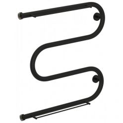 Полотенцесушитель водяной Сунержа М-образный 31-0008-6060, высота 60 см, ширина 60 см, боковое подключение 60 см, 2 полки, цвет матовый черный