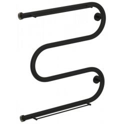 Полотенцесушитель водяной Сунержа М-образный 31-0008-6060, высота 60 см, ширина 60 см, боковое подключение 60 см, 2 полки, цвет матовый черный