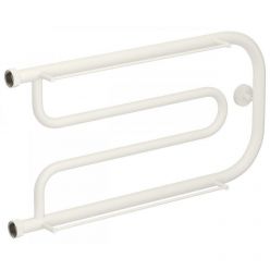 Полотенцесушитель водяной Сунержа Гусли 30-0010-3265, высота 32 см, ширина 65 см, боковое подключение 32 см, 2 полки, цвет матовый белый