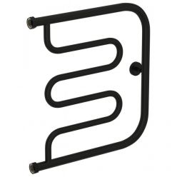 Полотенцесушитель водяной Сунержа Лира 31-0011-5050, высота 50 см, ширина 50 см, боковое подключение 50 см, цвет черный матовый