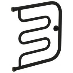 Полотенцесушитель водяной Сунержа Лира 31-0011-5050, высота 50 см, ширина 50 см, боковое подключение 50 см, цвет черный матовый