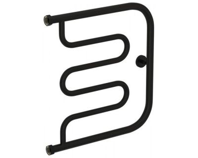 Полотенцесушитель водяной Сунержа Лира 31-0011-5050, высота 50 см, ширина 50 см, боковое подключение 50 см, цвет черный матовый