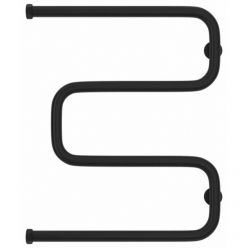 Полотенцесушитель водяной Сунержа Ш-образный 31-0014-6050, высота 60 см, ширина 50 см, боковое подключение 60 см, цвет матовый черный