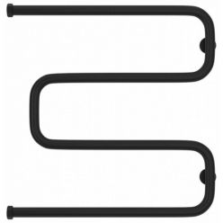 Полотенцесушитель водяной Сунержа Ш-образный 31-0014-6060, высота 60 см, ширина 60 см, боковое подключение 60 см, цвет матовый черный