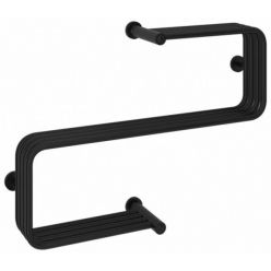 Полотенцесушитель водяной Сунержа Фабула 31-0125-5070, высота 50 см, ширина 70 см, боковое подключение 50 см, цвет матовый черный