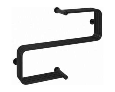 Полотенцесушитель водяной Сунержа Фабула 31-0125-5070, высота 50 см, ширина 70 см, боковое подключение 50 см, цвет матовый черный