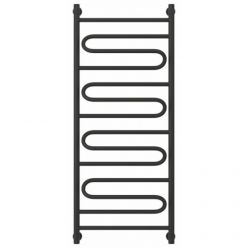 Полотенцесушитель водяной Сунержа Элегия+ 15-0205-1250, высота 120 см, ширина 50 см, универсальное подключение, цвет тёмный титан муар