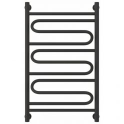 Полотенцесушитель водяной Сунержа Элегия+ 15-0205-8050, высота 80 см, ширина 50 см, универсальное подключение, цвет тёмный титан муар