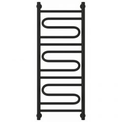 Полотенцесушитель водяной Сунержа Элегия+ 31-0205-1040, высота 100 см, ширина 40 см, универсальное подключение, цвет матовый черный
