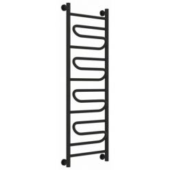 Полотенцесушитель водяной Сунержа Элегия+ 31-0205-1240, высота 120 см, ширина 40 см, универсальное подключение, цвет матовый черный