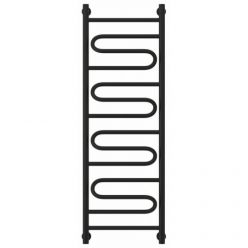 Полотенцесушитель водяной Сунержа Элегия+ 31-0205-1240, высота 120 см, ширина 40 см, универсальное подключение, цвет матовый черный