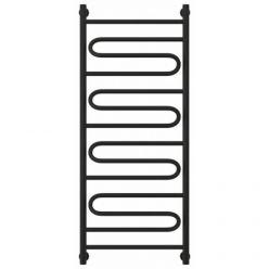 Полотенцесушитель водяной Сунержа Элегия+ 31-0205-1250, высота 120 см, ширина 50 см, универсальное подключение, цвет матовый черный