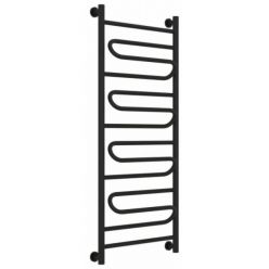 Полотенцесушитель водяной Сунержа Элегия+ 31-0205-1250, высота 120 см, ширина 50 см, универсальное подключение, цвет матовый черный