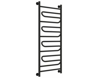 Полотенцесушитель водяной Сунержа Элегия+ 31-0205-1250, высота 120 см, ширина 50 см, универсальное подключение, цвет матовый черный