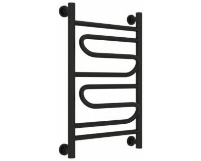 Полотенцесушитель водяной Сунержа Элегия+ 31-0205-6040, высота 60 см, ширина 40 см, универсальное подключение, цвет матовый черный