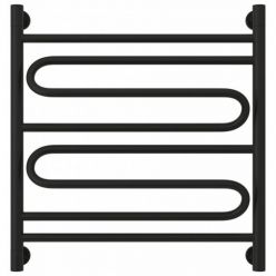 Полотенцесушитель водяной Сунержа Элегия+ 31-0205-6060, высота 60 см, ширина 60 см, универсальное подключение, цвет матовый черный