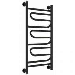 Полотенцесушитель водяной Сунержа Элегия+ 31-0205-8040, высота 80 см, ширина 40 см, универсальное подключение, цвет матовый черный