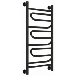 Полотенцесушитель водяной Сунержа Элегия+ 31-0205-8040, высота 80 см, ширина 40 см, универсальное подключение, цвет матовый черный