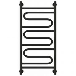 Полотенцесушитель водяной Сунержа Элегия+ 31-0205-8040, высота 80 см, ширина 40 см, универсальное подключение, цвет матовый черный